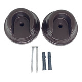 Suporte Flange Varias Cores Para Varão 19 E 28 Mm Kit Par