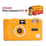 Kodak M38 135 Cámara Amarilla Con 1 Rollo Película