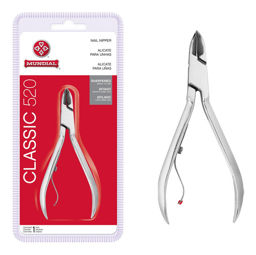 Alicate De Unhas Classic 520 Mundial Profissional Afiado