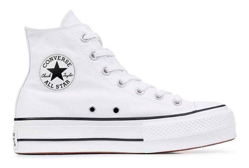 Tenis Converse Botas Chuck Taylor All Star Lift Mujer-blanco