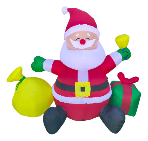 Inflable Santa Claus 1.90m De Alto Con Luz 