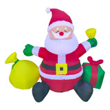 Inflable Santa Claus 1.90m De Alto Con Luz 