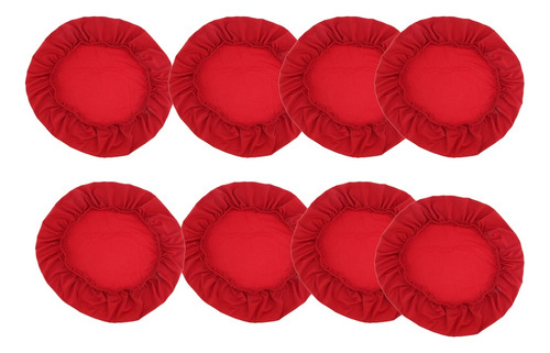8 Piezas Rojo Antipolvo Silla Cubierta De Asiento De Boda