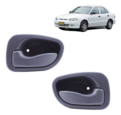 Manilla Interior (par) Para Hyundai Accent 1994/1999