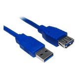 Cabo Extensor Usb 3.1 2 Metros Azul 018-7702 5+ Chipsce