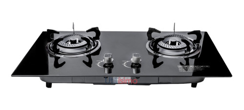 Cocina Encimera A Gas Placa Vidrio Templado Line 2 Platos