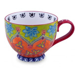 Taza Mug Estampado 12 Porcelana Pintada A Mano