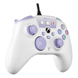 Control Alambrico Turtle Beach React-r ::.. Blanco Xbox Color Blanco/púrpura