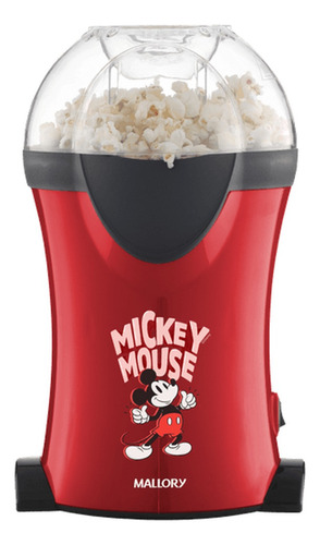 Pipoqueira Mallory Mickey Mouse 1200w Vermelho - 127v