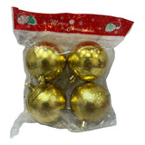 Bolas Navideñas Set X4 En Bolsa Esferas