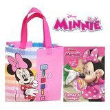 10 Bolsas Dulceros + 10 Libros Colorear Mimi Minnie Mouse