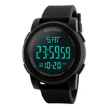 Reloj Negro Digital Hombre Joven Deportivo Dial Grande