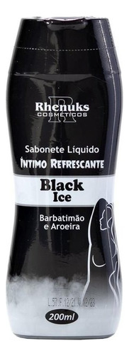 Sabonete Íntimo Líquido Refrescante Aromático 200ml Rhenuks Fragrância Black Ice