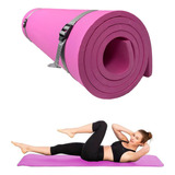 Tapete Yoga 61x165cm Grueso 14mm Ejercicios Pilates Fitness