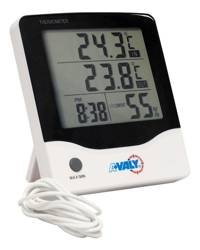 Termometro Digital C/higrometro Int/ext Avaly Va-edt-1-55