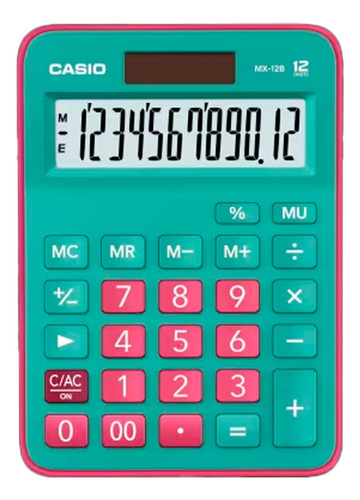 Calculadora De Escritorio Casio Mx-12b 12 Digitos Pila Solar