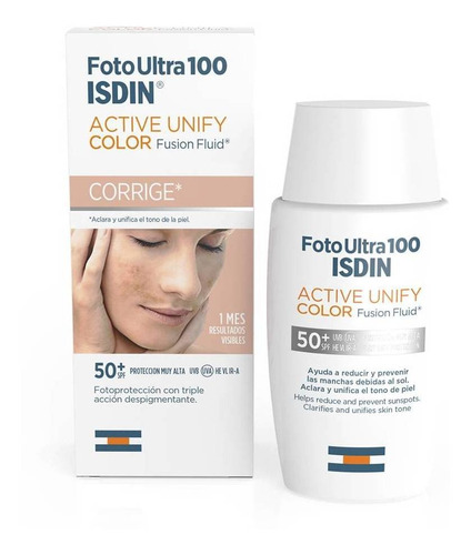 Isdin Foto Ultra Spf 100 Active Unify Fluido Color X 50 Ml