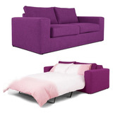 Sofa Sillon Cama 2 Plazas En Chenille Living Muebles Oasis