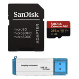 Tarjeta Memoria Micro Sdxc Extreme Pro 256 Gb Funciona Con H