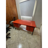 Escritorio Formica Madera Maciza Con 4 Cajones