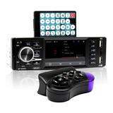 Radio Para Carro Bluetooth Mp5 Tela 4 Pol Usb 1 Din