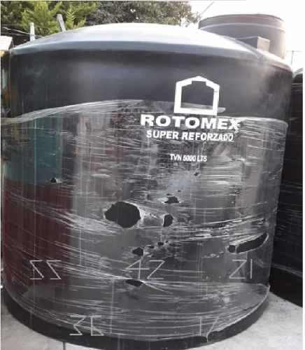 Tinaco Para Agua Rotomex Tvn Bicapa Vertical Polietileno 5000l De 220 cm X 185 cm