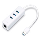 Adaptador Usb 3.0 A Rj45 Con Hub 3 Puertos Usb Tp-link Ue330