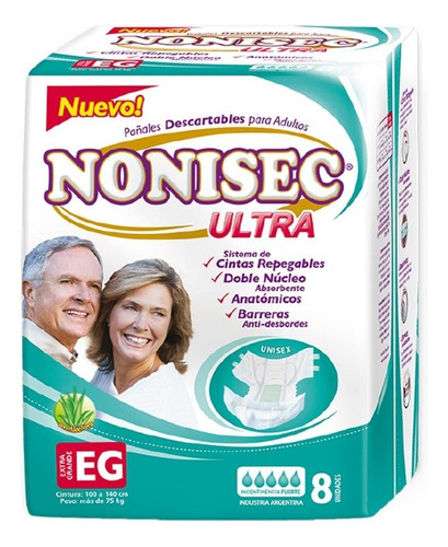 Nonisec Ultra Pañeles Talle Eg 8 Unidades