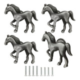 Brandname Horse Knob 4 Pcs Animal Horse Shape Drawer Pull Ha