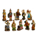 Juego De Aldeanos 6 Cm Para Pesebre 