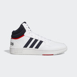 Tenis adidas Hoops 3.0 Mid Classic Vintage Color Cloud White/legend Ink/vivid Red - Adulto 8.5 Mx