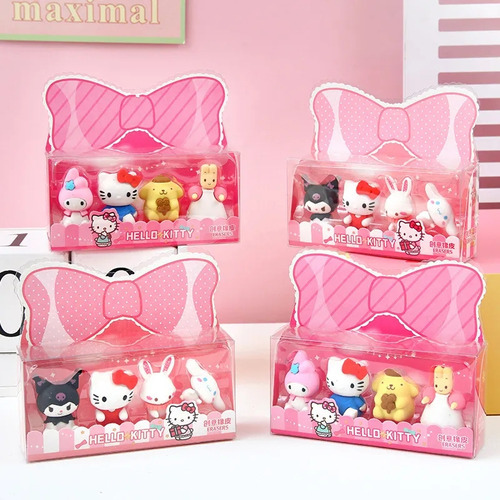 Pack X4 Gomas De Borrar Sanrio