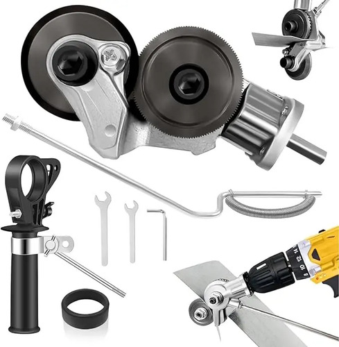 Taladro Eléctrico Kit De Corte De Chapa Cabezal De Corte