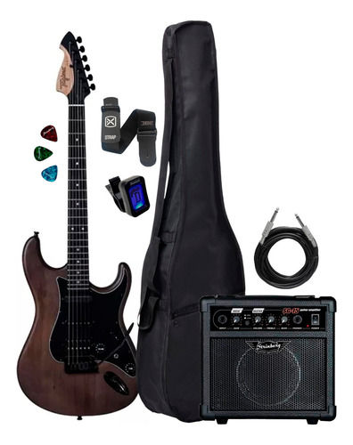 Kit Guitarra Tagima Juninho Afram J3 Amplificador Acessórios