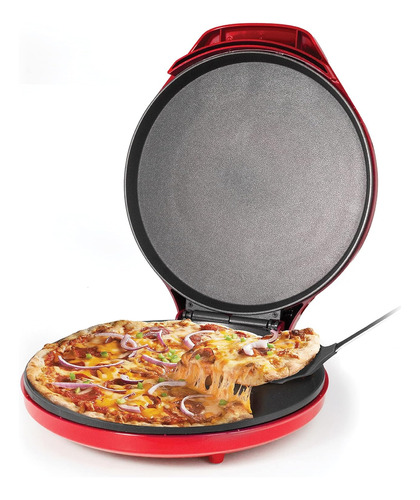 Maquina Para Pizza Betty Crocker Pizzera Plancha Crepas Roja