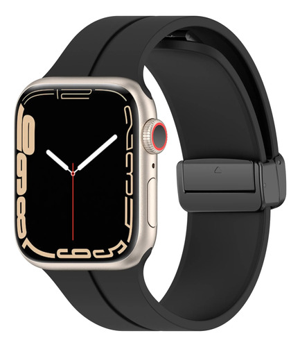 Para Apple Watch 8 Ultra Banda Magnética De Silicona