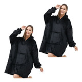 X2 Manta Polar Bata Frazada Pijamas Camisa Para Dormir Polerones Poleron Chiporro Mujer Poleron Polar Hombre