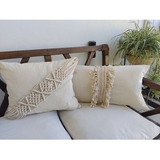 2 Almohadones Crochet Y Macramé 