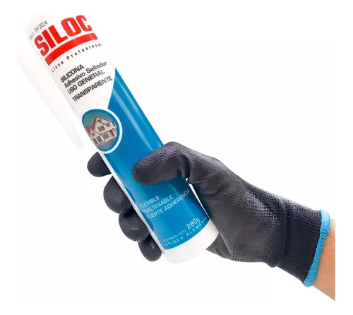 Siloc Silicona Sellador Profesional Transp , Banca O Negra 