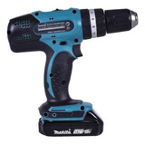 Furadeira Martelete Parafusadeira Sem Fio De 13mm Makita Dhp453sye 18v + Acessório Com Maleta De Transporte 110v/220v