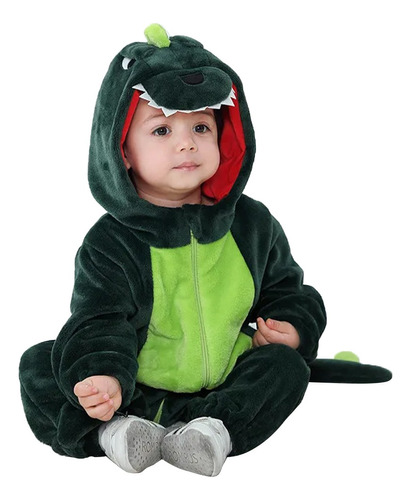 Mameluco Para Bebe Invierno Pijama Bebe Disfraz Dinosaurio