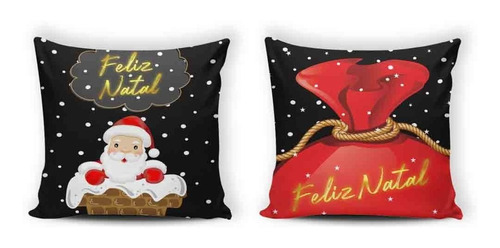 2 Capas Avulsa Decorativa De Natal Para Almofadas 