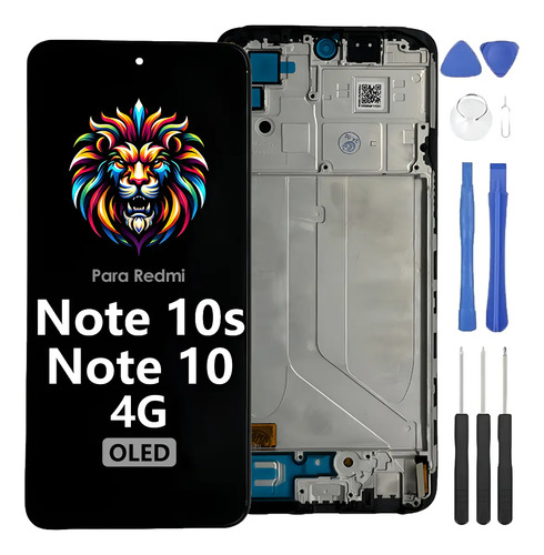Pantalla Touch Oled Con Marco Para Redmi Note 10s +regalo