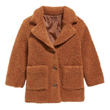 Abrigo Bebé Old Navy Sherpa Long Car Café