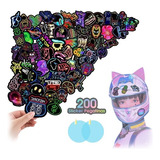 200 Sticker Pegatinas De Neón Para Motocicleta Laptop Coche