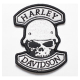 Patch Bordado Harley Davidson  Militar Branco Hdm039l083a100