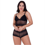 Conjunto Espera Marido Sensual Sexy Lingerie Luxo Atacado