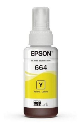 Tinta Epson Original T664 L355 L380 L395 L495 L1300 Amarillo