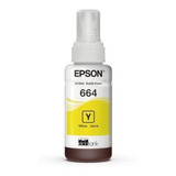 Tinta Epson Original T664 L355 L380 L395 L495 L1300 Amarillo