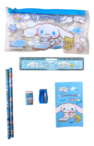 Estuche Con Accesorios De Cinnamoroll Regalo Kawaii Niñas 